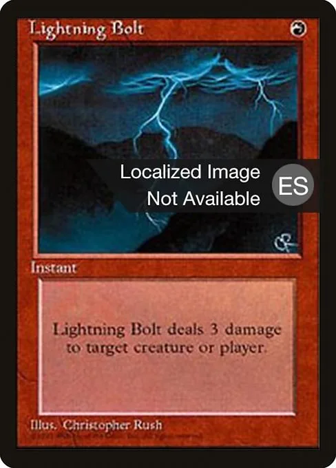 Lightning Bolt · Fourth Edition Foreign Black Border 208/378