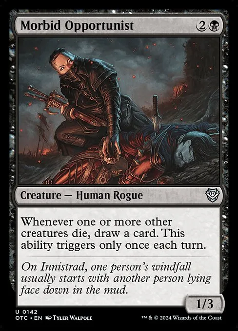 Morbid Opportunist · Outlaws of Thunder Junction Commander 142/342