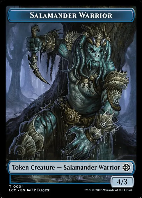 Salamander Warrior · The Lost Caverns of Ixalan Commander Tokens 4/18
