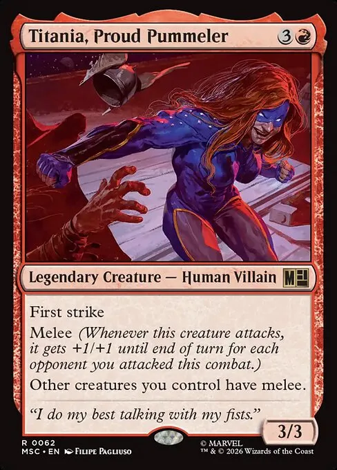 Titania, Proud Pummeler · Marvel Super Heroes Commander 62/9