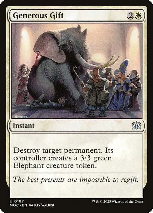 Generous Gift · March of the Machine Commander 187/450