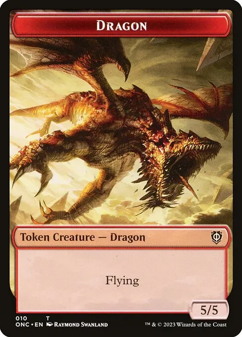 Dragon · Phyrexia: All Will Be One Commander Tokens 10/23