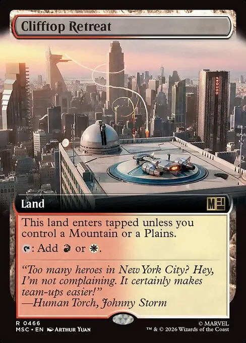 Clifftop Retreat · Marvel Super Heroes Commander 466/9