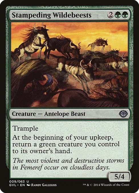 Stampeding Wildebeests · Duel Decks Anthology: Garruk vs. Liliana 9/63