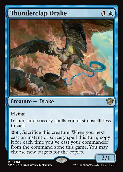 Thunderclap Drake · Secrets of Strixhaven Commander 204/426