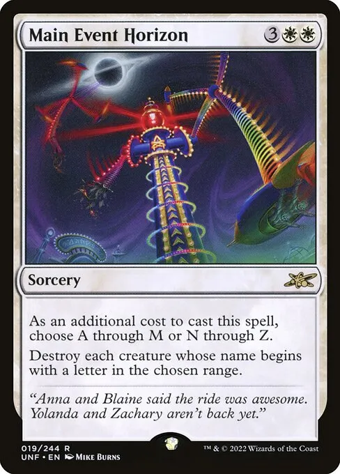 Main Event Horizon · Unfinity 19/639