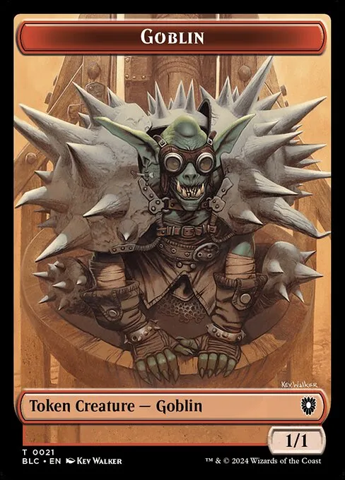 Goblin · Bloomburrow Commander Tokens 21/41