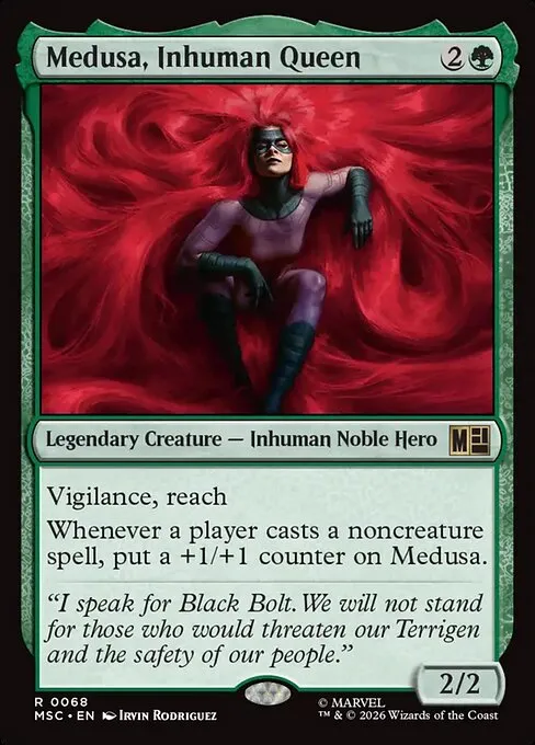 Medusa, Inhuman Queen · Marvel Super Heroes Commander 68/9