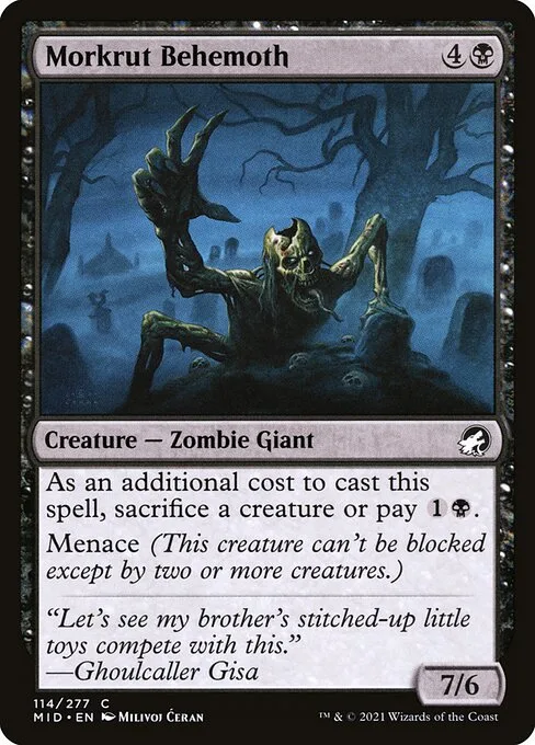 Morkrut Behemoth · Innistrad: Midnight Hunt 114/399