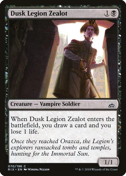 Dusk Legion Zealot · Rivals of Ixalan 70/205