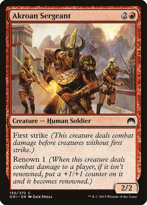 Akroan Sergeant · Magic Origins 130/288