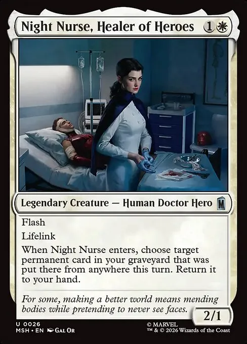 Night Nurse, Healer of Heroes · Marvel Super Heroes 26/24