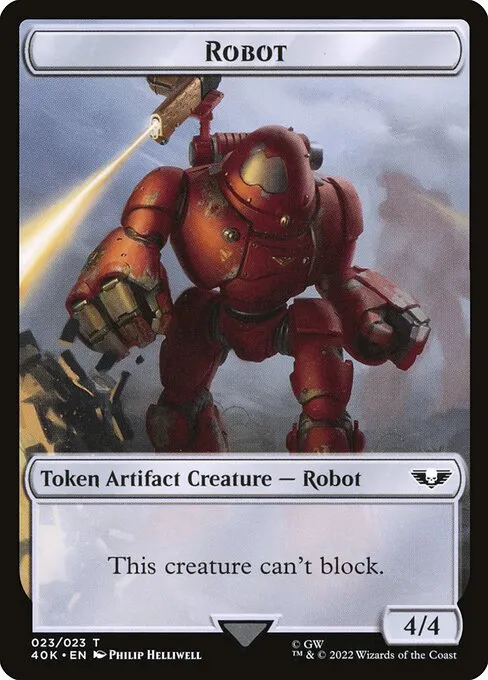 Robot · Warhammer 40,000 Tokens 23/31