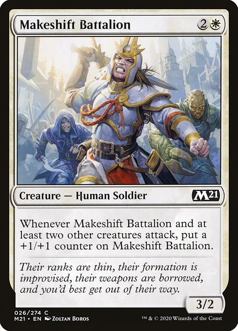 Makeshift Battalion · Core Set 2021 26/397