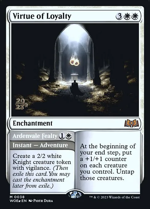 Virtue of Loyalty // Ardenvale Fealty · Wilds of Eldraine Promos 38s/160
