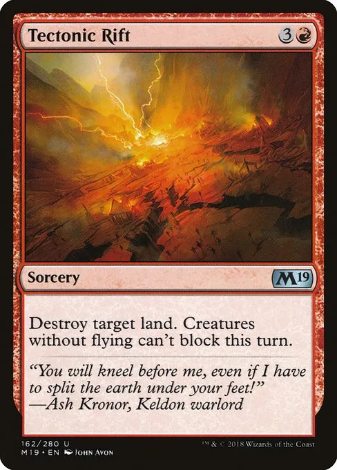 Tectonic Rift · Core Set 2019 162/314
