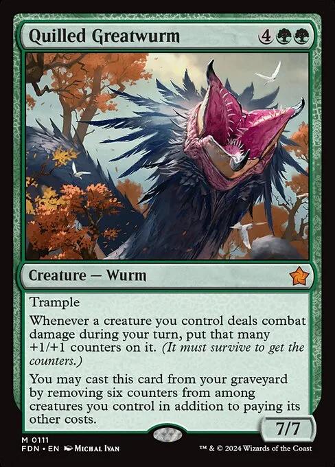 Quilled Greatwurm · Foundations 111/771