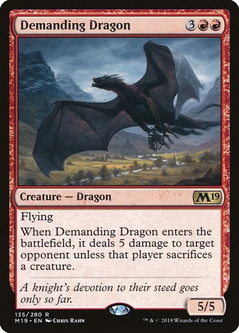 Demanding Dragon · Core Set 2019 135/314