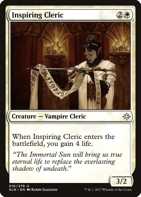 Inspiring Cleric · Ixalan 16/289