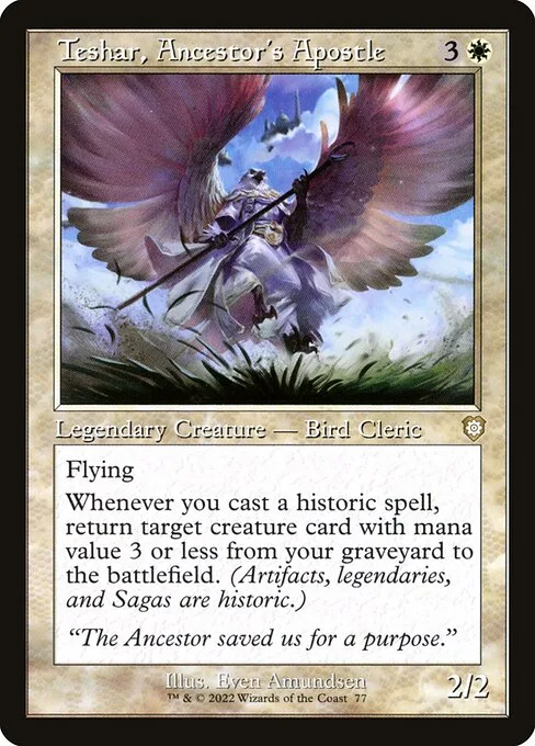 Teshar, Ancestor's Apostle · The Brothers' War Commander 77/209
