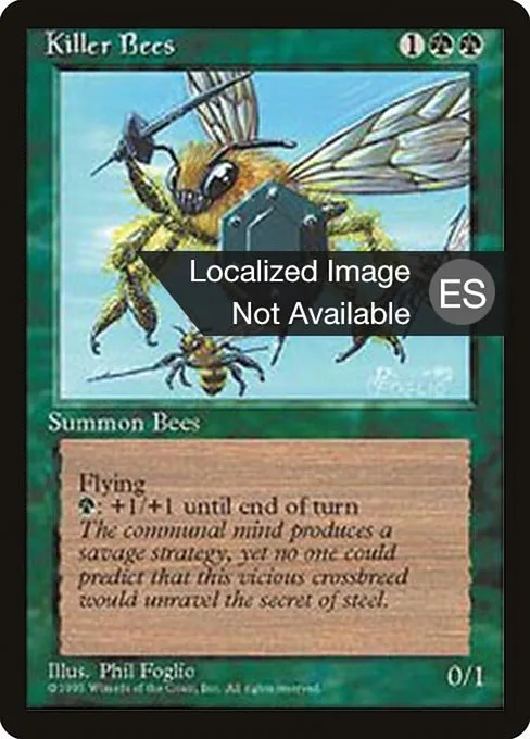 Killer Bees · Fourth Edition Foreign Black Border 254/378