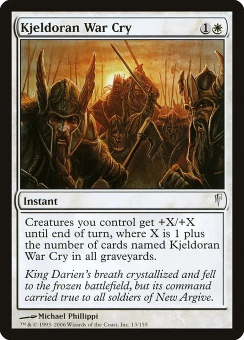 Kjeldoran War Cry · Coldsnap 13/155