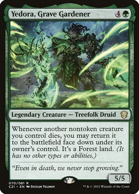 Yedora, Grave Gardener · Commander 2021 70/409