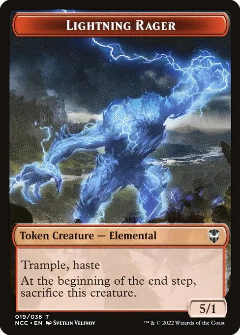 Lightning Rager · New Capenna Commander Tokens 19/36