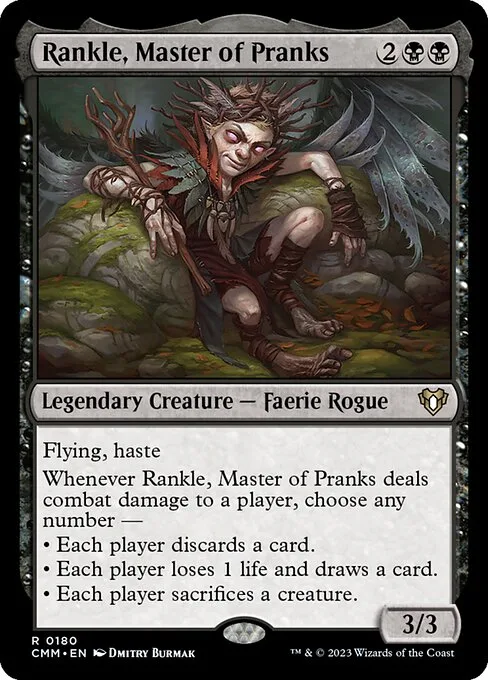 Rankle, Master of Pranks · Commander Masters 180/1067