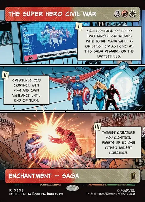 The Super Hero Civil War · Marvel Super Heroes 308/24