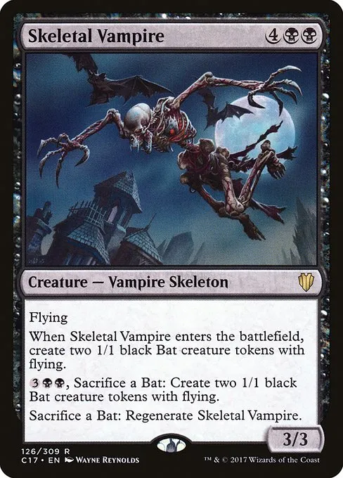 Skeletal Vampire · Commander 2017 126/309