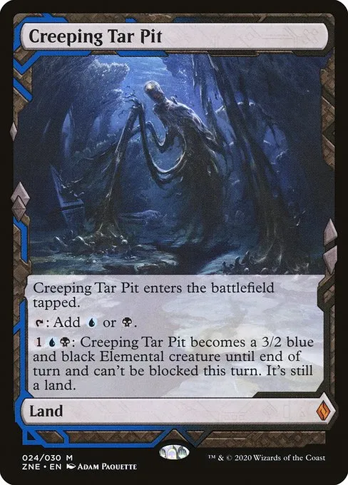 Creeping Tar Pit · Zendikar Rising Expeditions 24/30
