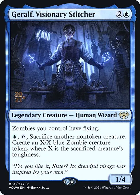 Geralf, Visionary Stitcher · Innistrad: Crimson Vow Promos 61s/121