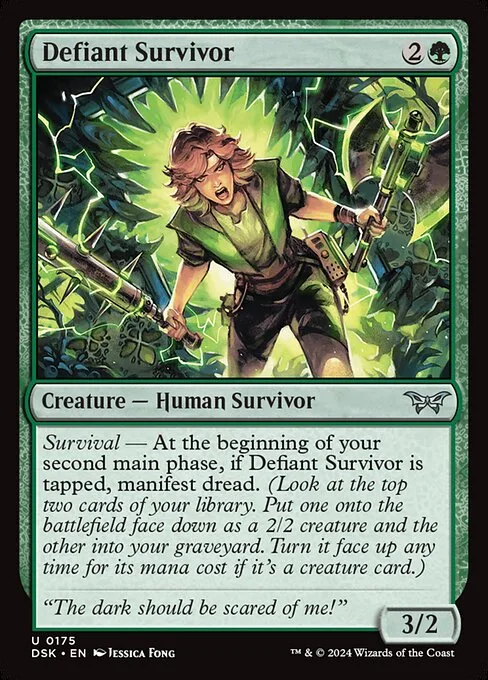 Defiant Survivor · Duskmourn: House of Horror 175/419