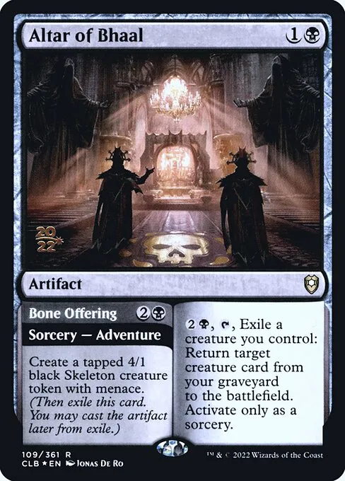 Altar of Bhaal // Bone Offering · Battle for Baldur's Gate Promos 109s/104