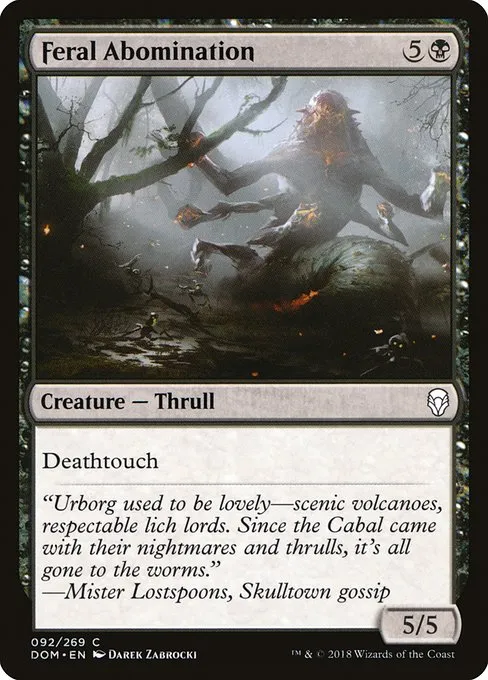 Feral Abomination · Dominaria 92/280