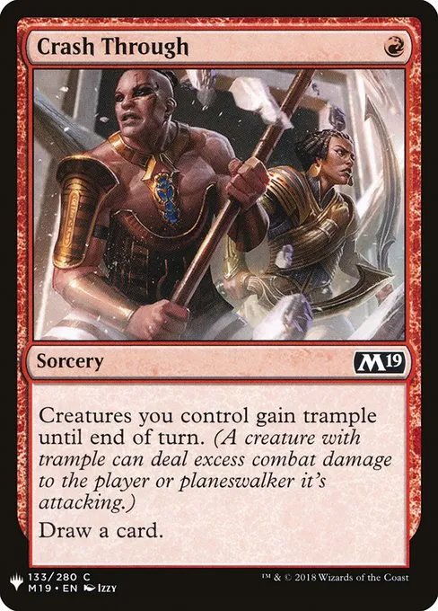 Crash Through · The List M19-133/5050