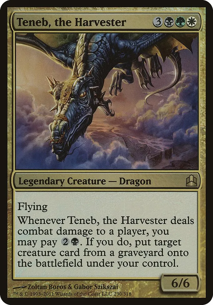 Teneb, the Harvester · Commander 2011 Oversized 230/15
