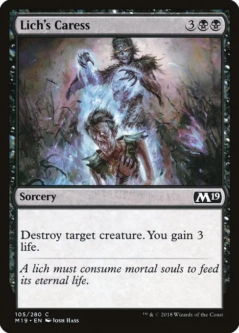 Lich's Caress · Core Set 2019 105/314
