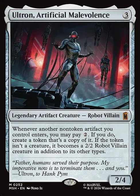 Ultron, Artificial Malevolence · Marvel Super Heroes 252/24