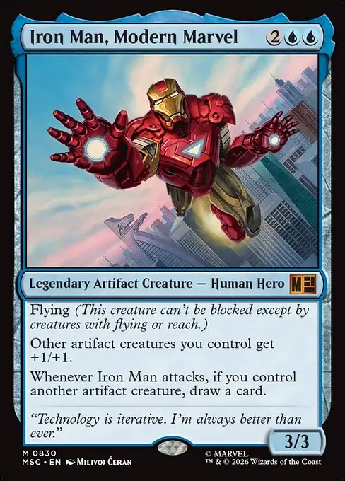 Iron Man, Modern Marvel · Marvel Super Heroes Commander 830/9
