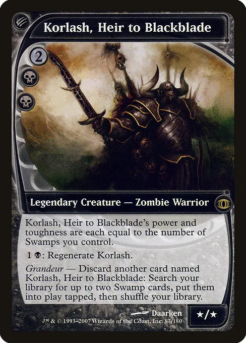 Korlash, Heir to Blackblade · Future Sight 87/180