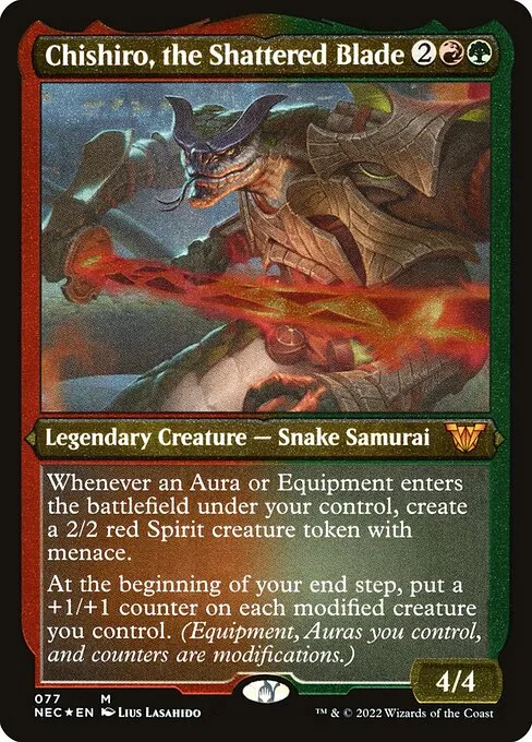 Chishiro, the Shattered Blade · Neon Dynasty Commander 77/179