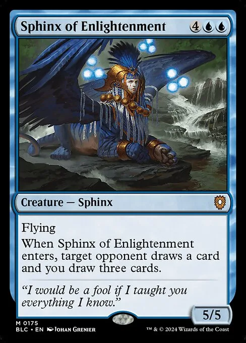 Sphinx of Enlightenment · Bloomburrow Commander 175/356