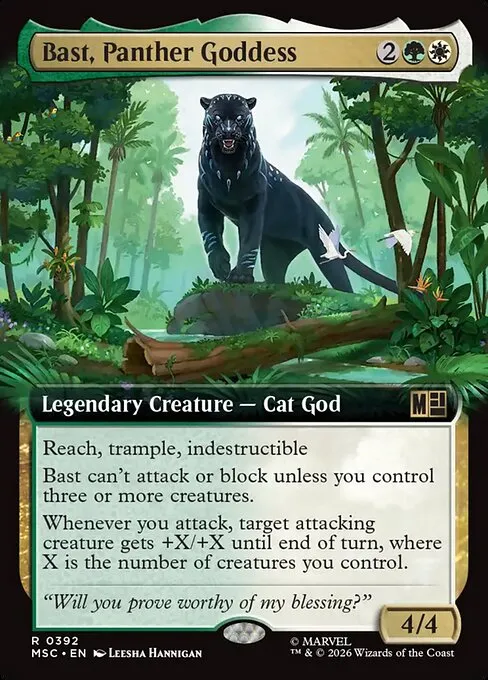 Bast, Panther Goddess · Marvel Super Heroes Commander 392/9