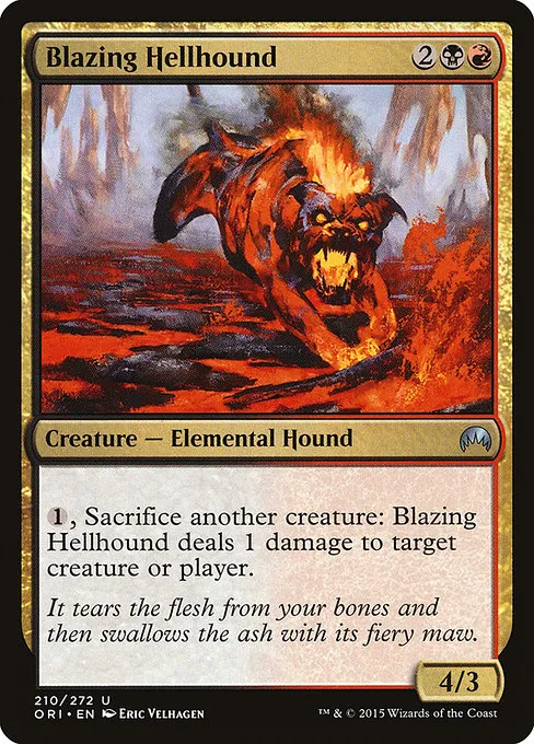 Blazing Hellhound · Magic Origins 210/288