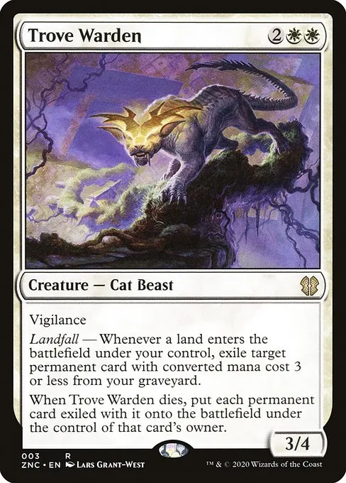 Trove Warden · Zendikar Rising Commander 3/142