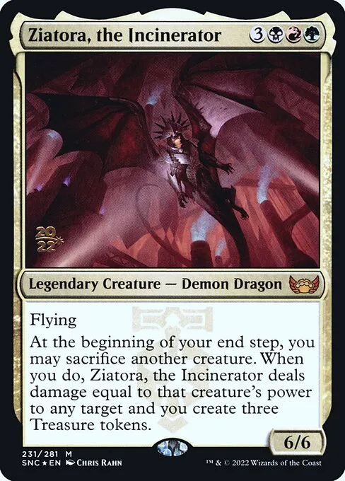 Ziatora, the Incinerator · Streets of New Capenna Promos 231s/161