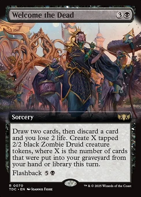 Welcome the Dead · Tarkir: Dragonstorm Commander 70/413