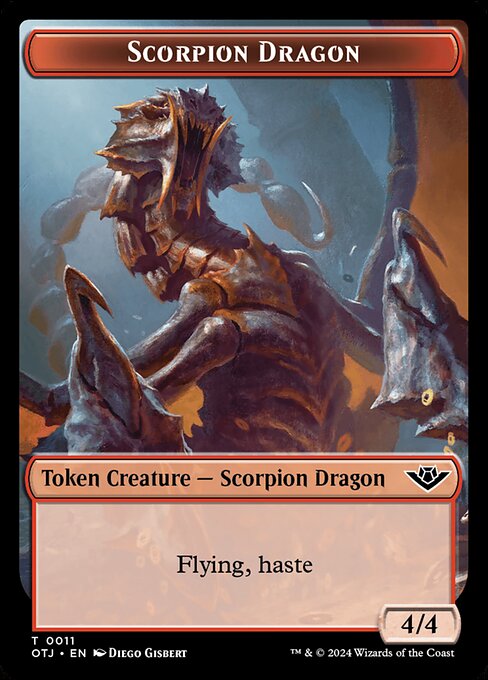 Scorpion Dragon · Outlaws of Thunder Junction Tokens 11/19